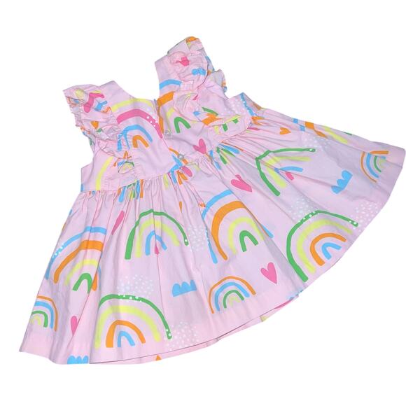 Eleanor Rose Other - Eleanor Rose 3-4y Rainbow Lacey Top Neon Lucky Novelty Pink St Patricks Day